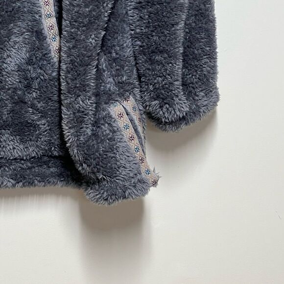 Sundance Womens Gray Cowl Neck Sherpa Mountain Loft Pullover Teddy Sweater XL - Picture 6 of 8